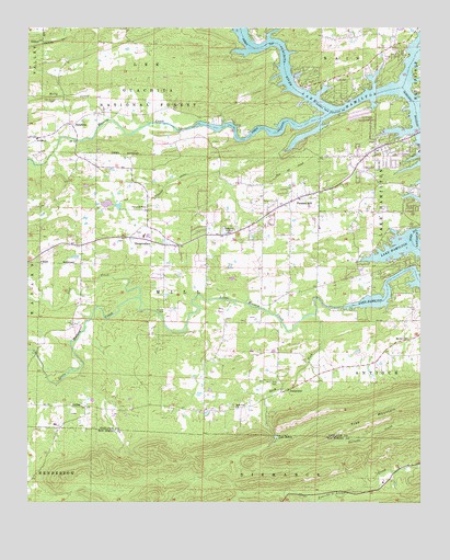 Hempwallace, AR USGS Topographic Map