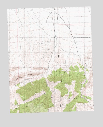 Hen Spring, NV USGS Topographic Map