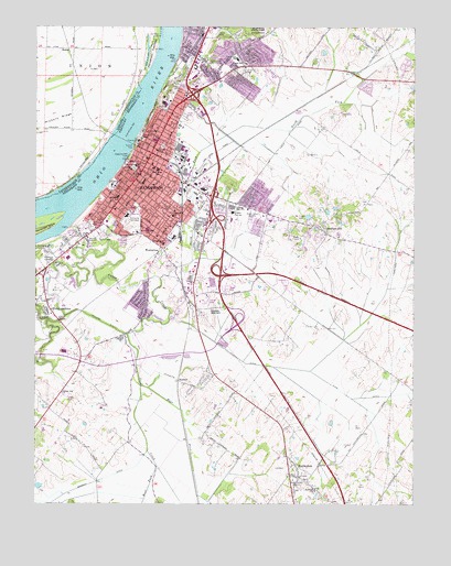 Henderson, KY USGS Topographic Map