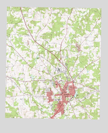 Henderson, TX USGS Topographic Map