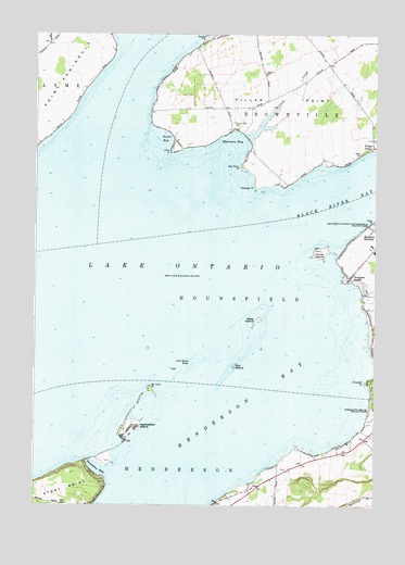 Henderson Bay, NY USGS Topographic Map