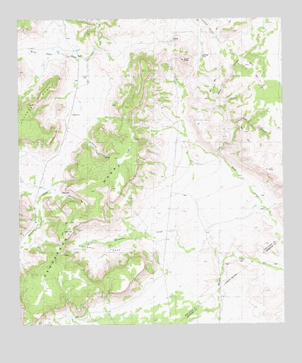 Henderson Mesa, TX USGS Topographic Map