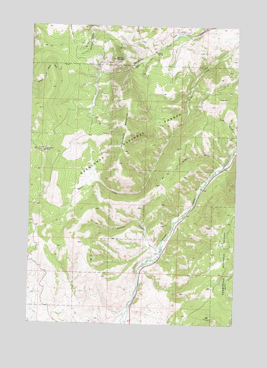 Henderson Mountain, MT USGS Topographic Map
