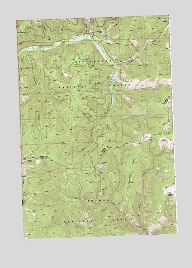 Henderson Ridge, ID USGS Topographic Map