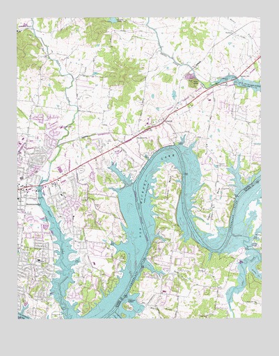 Hendersonville, TN USGS Topographic Map