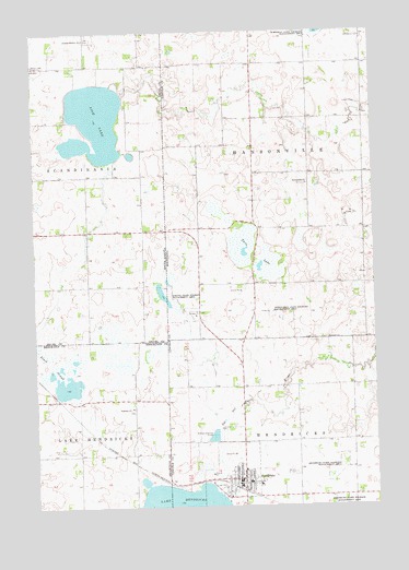 Hendricks, MN USGS Topographic Map