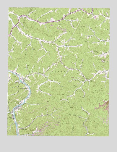 Henlawson, WV USGS Topographic Map