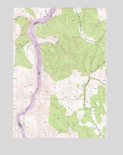 Henley Basin, ID USGS Topographic Map