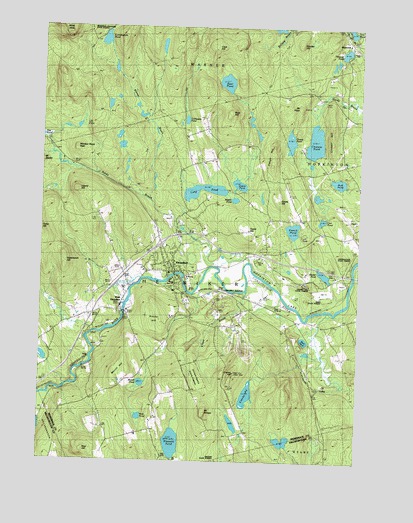 Henniker, NH USGS Topographic Map