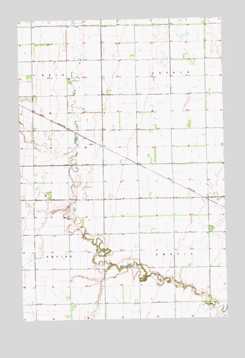 Ayr SE, ND USGS Topographic Map
