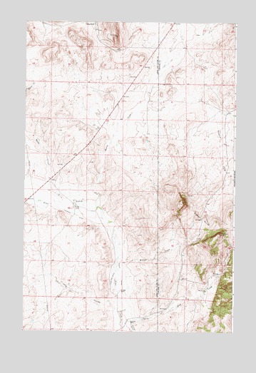 Henry Creek, MT USGS Topographic Map