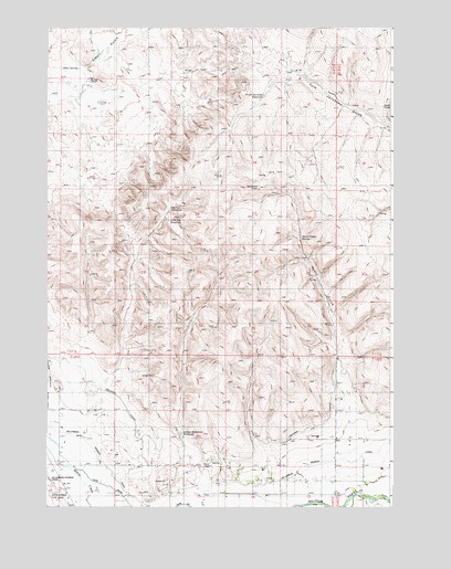 Henry Gulch, OR USGS Topographic Map