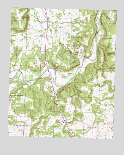 Henryetta SW, OK USGS Topographic Map
