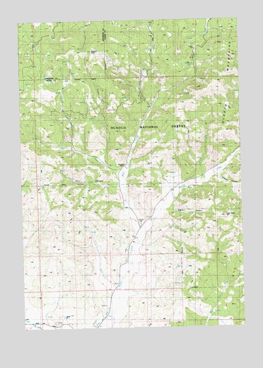 Hensley Butte, OR USGS Topographic Map
