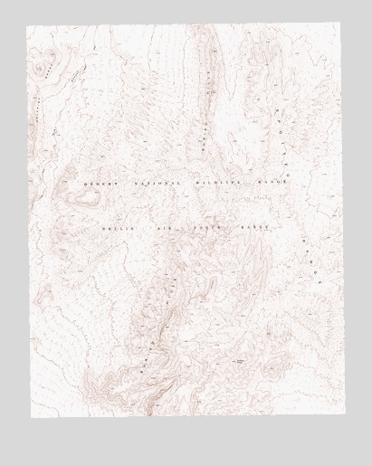 Aysees Peak, NV USGS Topographic Map
