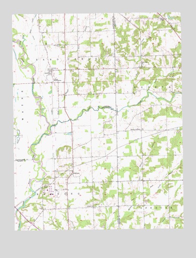 Azalia, IN USGS Topographic Map