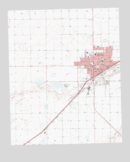 Hereford, TX USGS Topographic Map