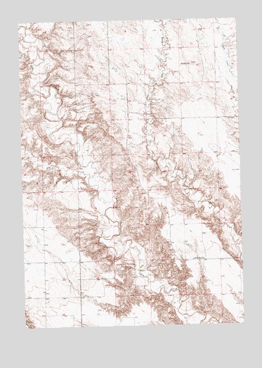 Hereford NE, SD USGS Topographic Map