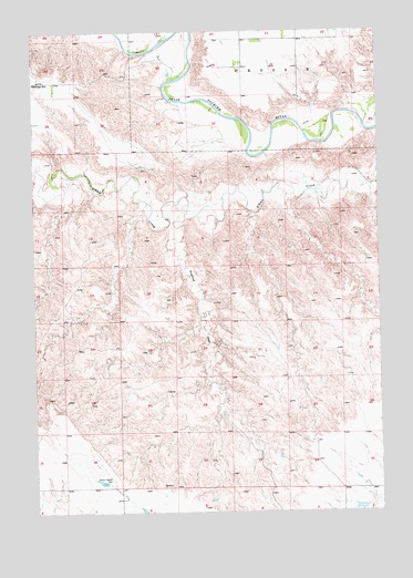 Hereford SW, SD USGS Topographic Map