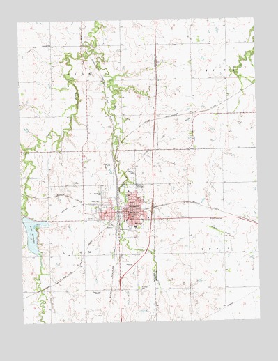 Herington, KS USGS Topographic Map