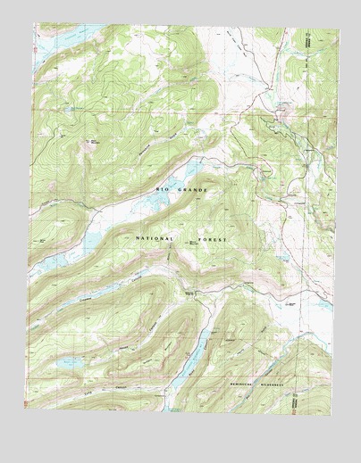 Hermit Lakes, CO USGS Topographic Map