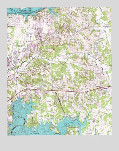 Hermitage, TN USGS Topographic Map
