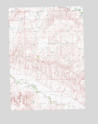 Hermosa NE, SD USGS Topographic Map