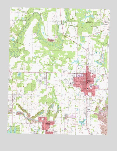 Herrin, IL USGS Topographic Map