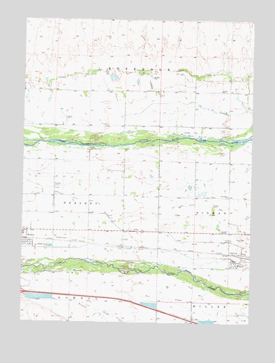 Hershey East, NE USGS Topographic Map