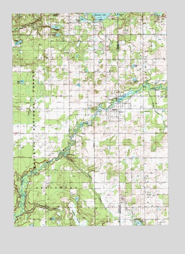 Hesperia, MI USGS Topographic Map