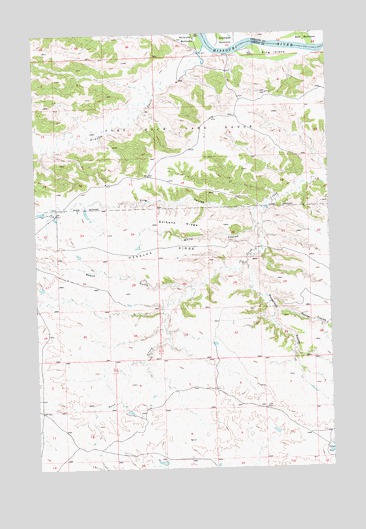Hessler Ridge, MT USGS Topographic Map