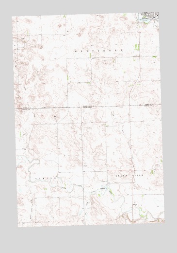 Hettinger South, ND USGS Topographic Map