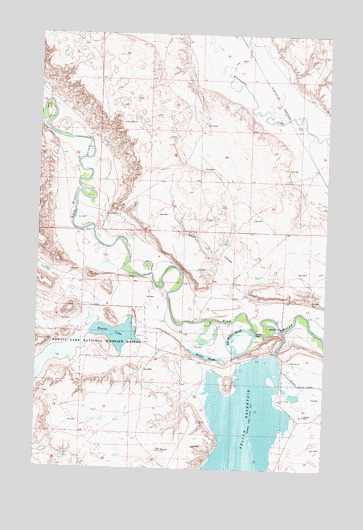 Hewitt Lake, MT USGS Topographic Map