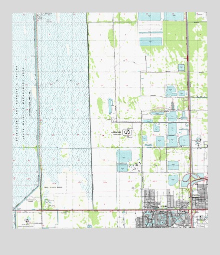 Hialeah SW, FL USGS Topographic Map
