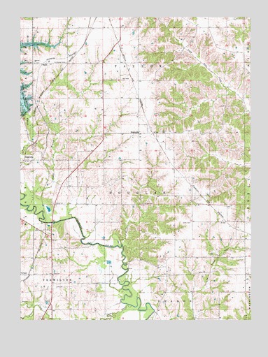 Hiattsville, IA USGS Topographic Map