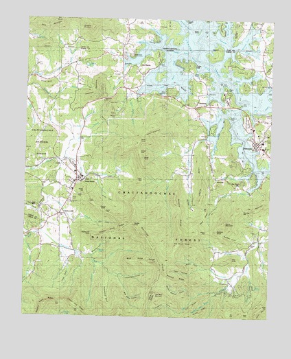 Hiawassee, GA USGS Topographic Map