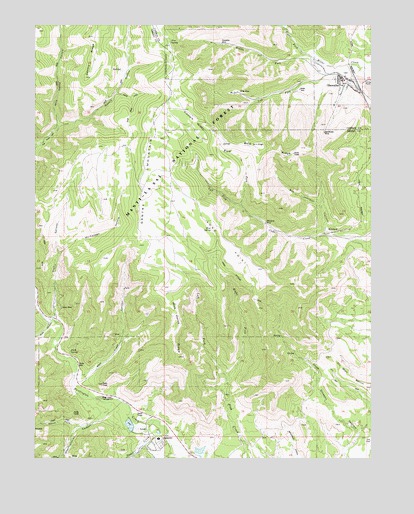 Hiawatha, UT USGS Topographic Map