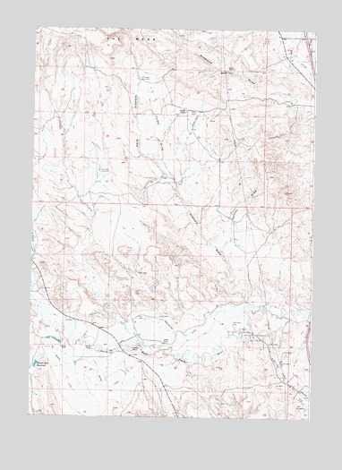 Hibbard Draw, WY USGS Topographic Map