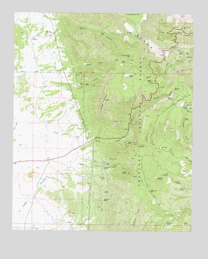 Hickey Mountain, AZ USGS Topographic Map