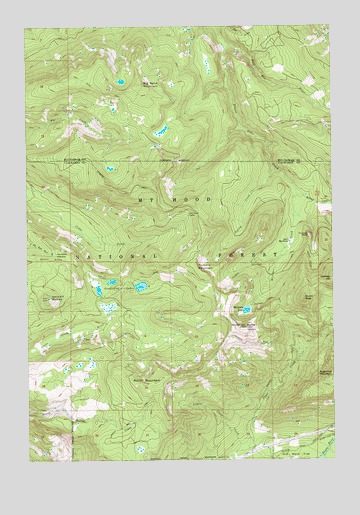 Hickman Butte, OR USGS Topographic Map