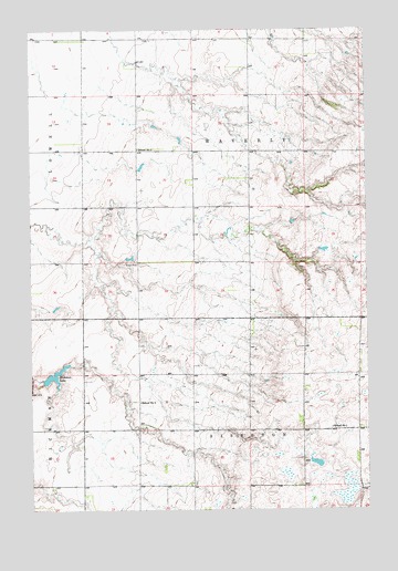 Hickman Lake, SD USGS Topographic Map