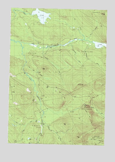 B Pond, ME USGS Topographic Map