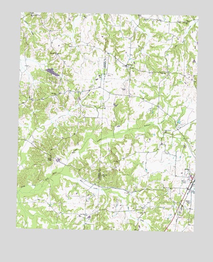 Hickory Valley, TN USGS Topographic Map