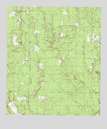Hicksbaugh, TX USGS Topographic Map