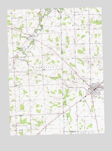 Hicksville, OH USGS Topographic Map