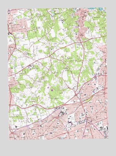 Hicksville, NY USGS Topographic Map