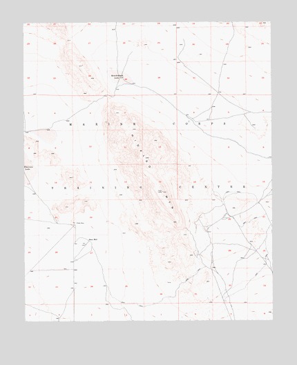 Hidalgo Mountain, CA USGS Topographic Map