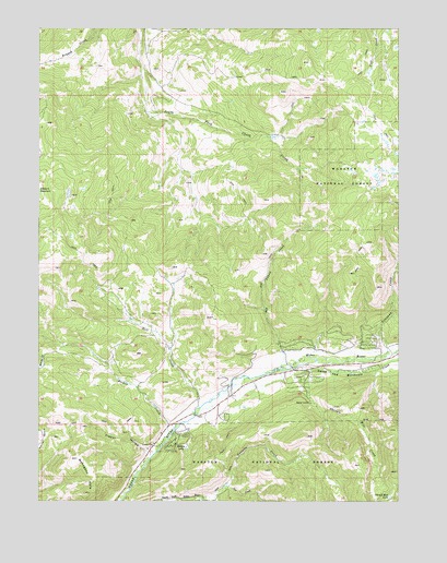 Hidden Lake, UT USGS Topographic Map