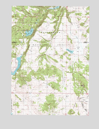 Hidden Lake Bench, MT USGS Topographic Map