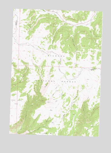 Hidden Tepee Creek, WY USGS Topographic Map